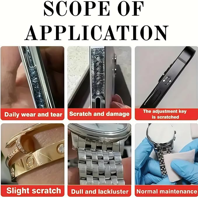 Glass Scratch Remover,Phone Screen Scratch Repair Kit,,Phone Screen Restoration Care Cream,Polishing Compound Kit with Sponge,Improve Clarity,Wide Application,Maintenance Care,Lens Scratch Remove