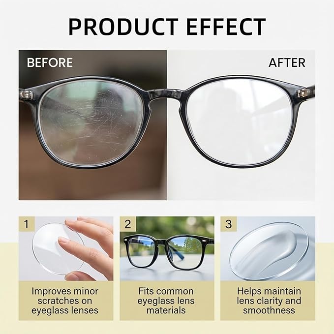 Glasses Lens Scratch Repair Paste for Sunglasses & Eyewear